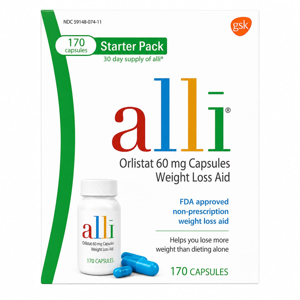 alli Orlistat 60 mg Weight Loss Aid – 170 Capsules